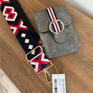 M. Frederic Leather Pouch with strap